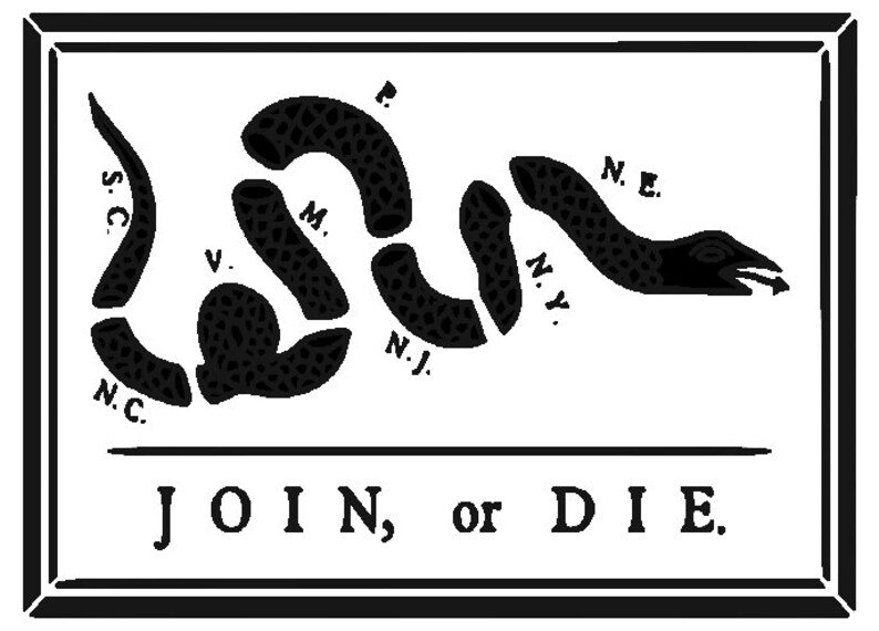 Join or Die SVG - Etsy