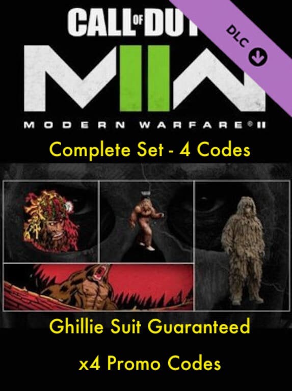 Jack Links Call of Duty MW2 Codes Ghillie Suit FULL SET 4 Etsy