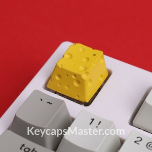 Cheese Artisan Keycap, Custom keycap, Resin Keycap, Cherry MX profile keycap, Mechanical keycaps | Gift for him / her