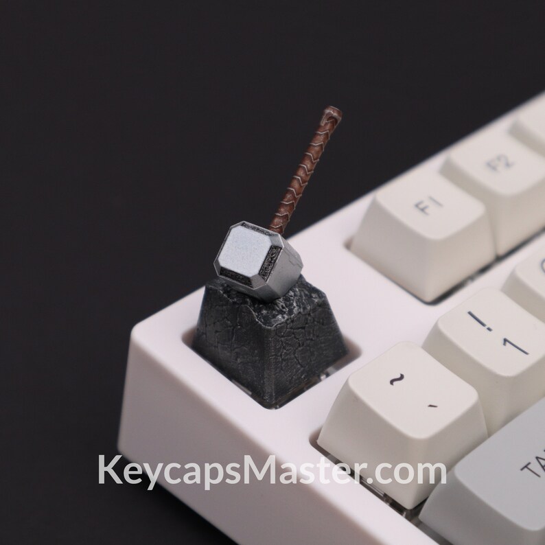 Thor Hammer Artisan Keycap Custom Keycap Resin Keycap Etsy