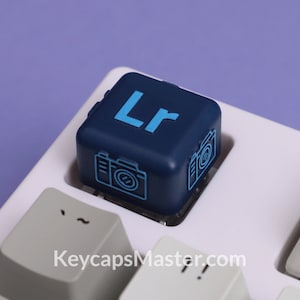 Adobe Lightroom Artisan Keycap, Custom keycap, Resin Keycap, Cherry MX profile keycap, Mechanical keycaps | Gift for him / her