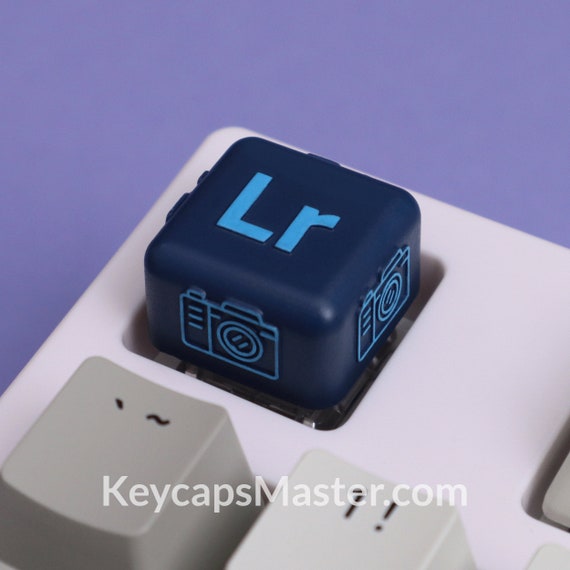 Adobe Lightroom Artisan Keycap, Custom keycap, Resin Keycap, Cherry MX profile keycap, Mechanical keycaps | Gift for him / her