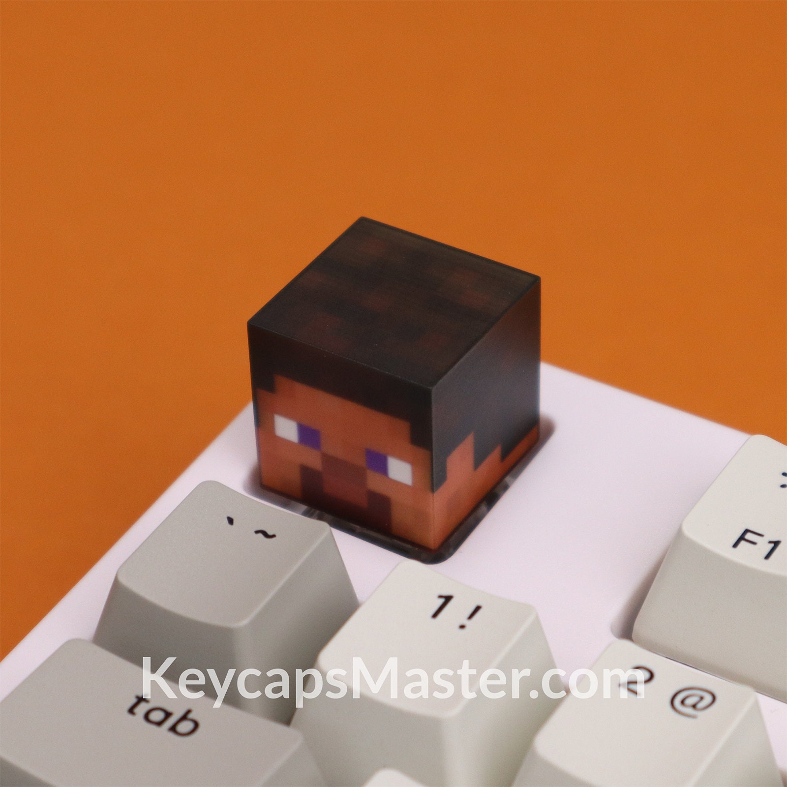 Minecraft Steve Head Artisan Keycap, Custom Keycap, Resin Keycap ...