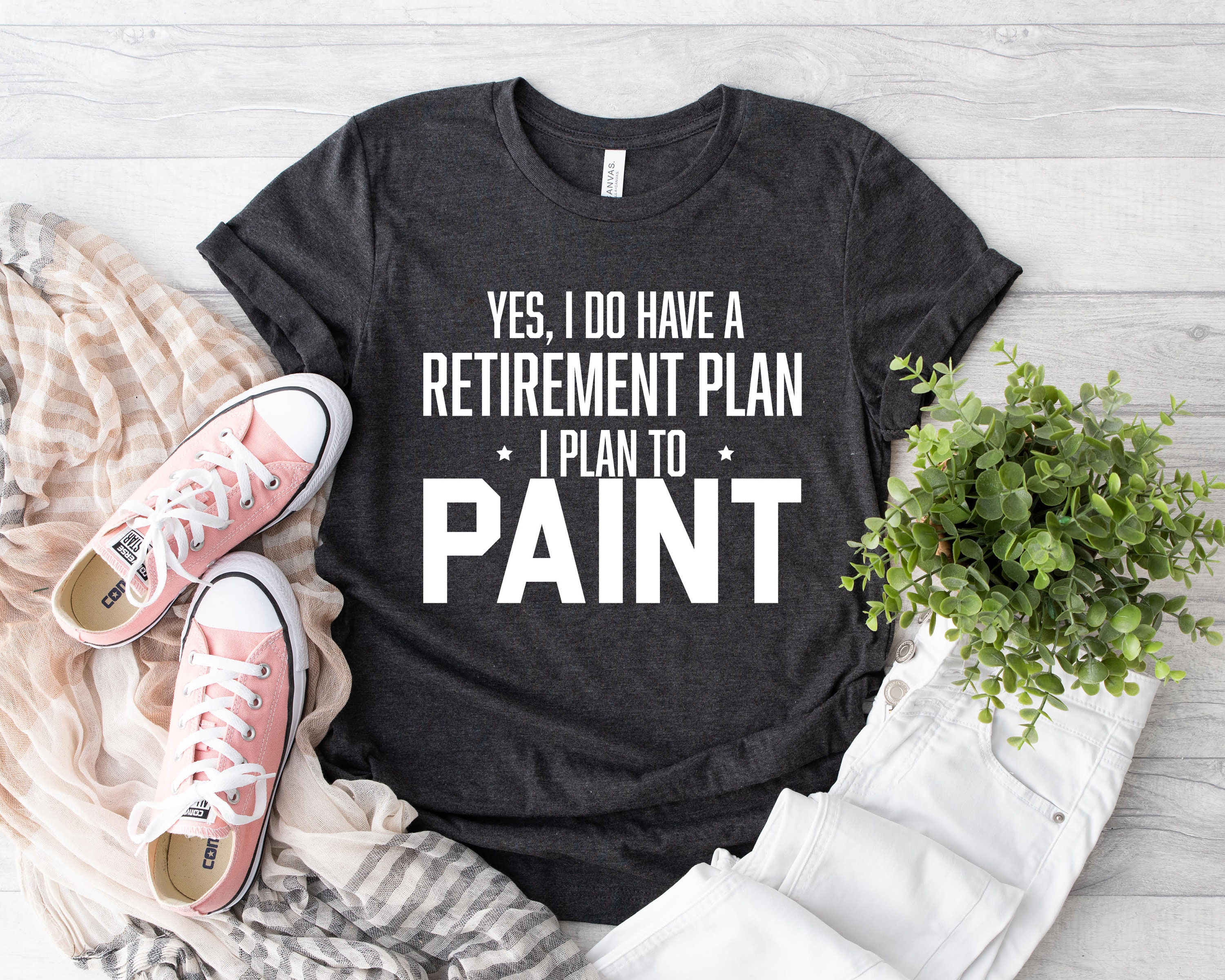 Painting Retirement Plan T-Shirt Painting Retirement Plan T-Shirt