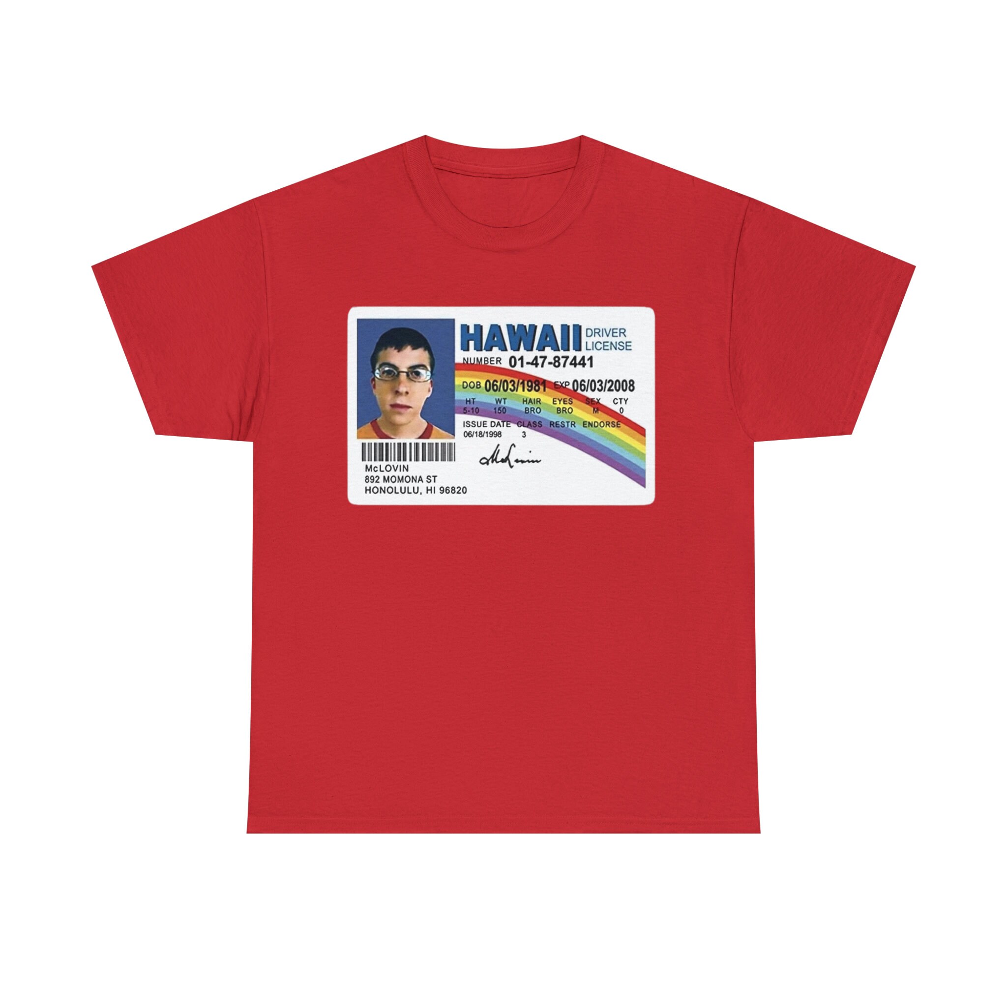 Funny Meme Tshirt Mclovin From Superbad Tshirt for Men, Mclovin