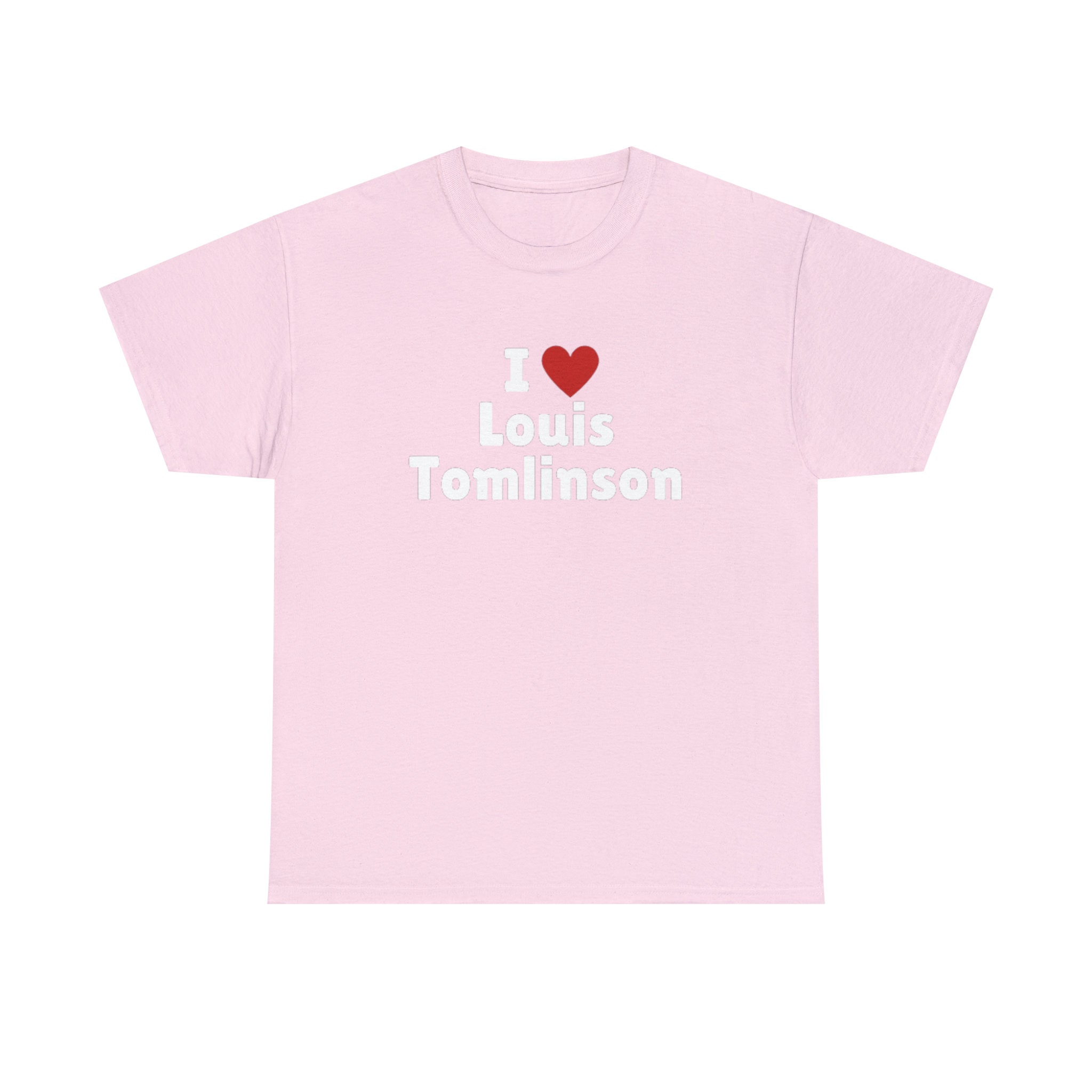 Louis Tomlinson Signature Women T-Shirt Tee, Light Pink / XL
