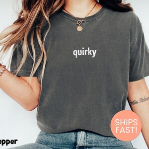 Comfort Colors® Quirky Shirt, Funny Aesthetic Tee, Unique Graphic Shirt, Trendy Oversized Shirt, Retro Vintage Tee, Sarcastic Shirt Bild 2