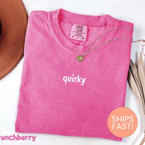 Comfort Colors® Quirky Shirt, Funny Aesthetic Tee, Unique Graphic Shirt, Trendy Oversized Shirt, Retro Vintage Tee, Sarcastic Shirt Bild 5