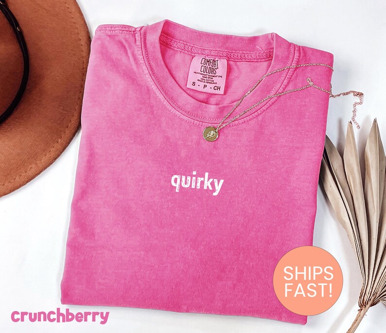 Comfort Colors® Quirky Shirt, Funny Aesthetic Tee, Unique Graphic Shirt, Trendy Oversized Shirt, Retro Vintage Tee, Sarcastic Shirt Bild 5