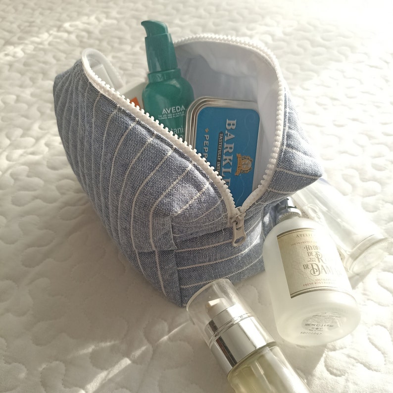 Quilted Makeup Bag, Quilted Cosmetic Bag, Quilted Toiletry Bag, Makeup ...