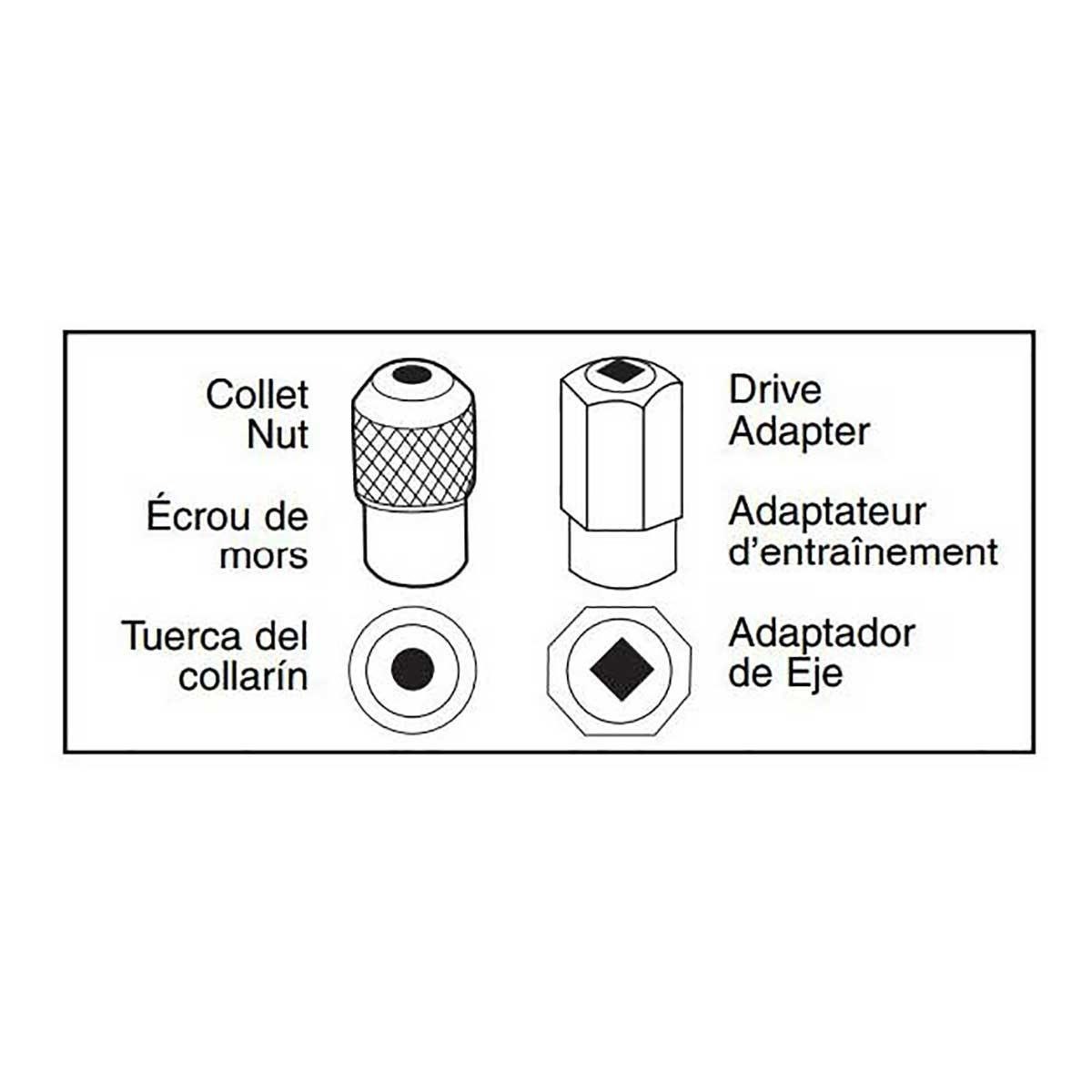 Dremel Flex Shaft Driver Cap Square Hole Etsy