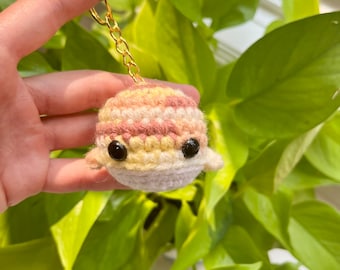 Crochet Whale Keychain