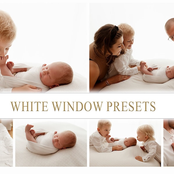 10 Camera raw / 10 Lightroom presets/ White window Presets/ Bright Airly Photo Editing/Moody White/ White Clean Presets