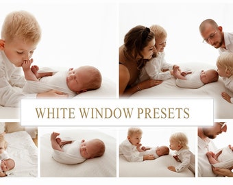 10 Camera raw / 10 Lightroom presets/ White window Presets/ Bright Airly Photo Editing/Moody White/ White Clean Presets
