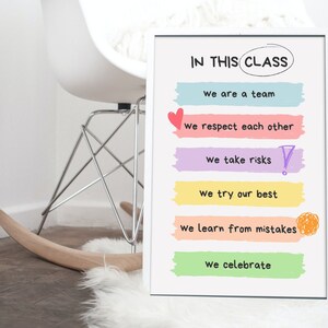 Your School Class Rule List Make Sure You Follow It PDF