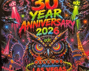 EDC 2026 las vegas 30 year anniversary tank top!