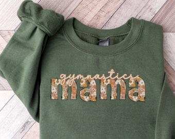 Boho Gymnastics Mom Sweatshirt, Gymnastics Mothers Day Gift, Sports Mama Crewneck, Meet Day Shirt, Mom Birthday Gift Idea, Team Mom TShirt