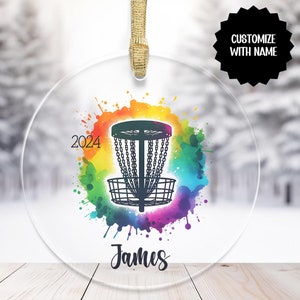 Personalized Disc Golf Ornament, Custom Disc Golf Gift, Frisbee Golf Gifts, Disc Golf Dad Gifts, Disc Golf Husband, Disc Golf Champion Prize
