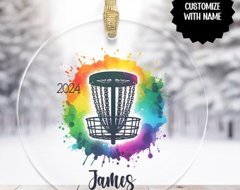 Personalized Disc Golf Ornament, Custom Disc Golf Gift, Frisbee Golf Gifts, Disc Golf Dad Gifts, Disc Golf Husband, Disc Golf Champion Prize