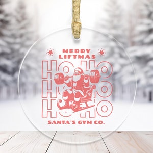 Merry Liftmas Weightlifting Ornament, Weightlifter Stocking Stuffer, Body Builder Christmas, Powerlifting Trainee Gift, Gym Lover Gift Idea