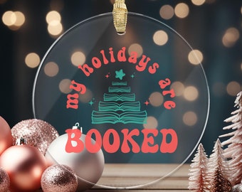 Bookish Christmas Book Ornament Bookclub Gifts Book Friends Book Bestie Gifts Bookish Gift Ideas Librarian Booklover Ornament Bookworm Merch