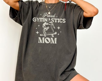 Retro Gymnastics Mom T-Shirt, Gymnast Mom Tee, Meet Day Shirt, Sports Mom Gift for Mama of a Gymnast, Team Mom Gift, Senior Gymnastics Mom