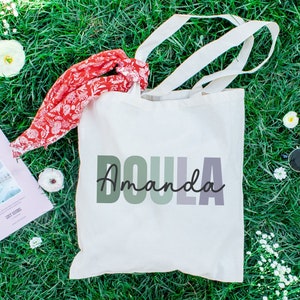 Personalized Doula Tote Bag, Custom Postpartum Doula Gift Idea, Birth Coach Appreciation, Midwife Week, Gift for Labor Assistant, Home Birth