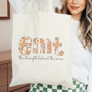 EMT Tote Bag, EMS Appreciation Gift, Emergency Medical Technician Thank You Gift, Ambulance Driver Bag, First Responder, Rescue Paramedic