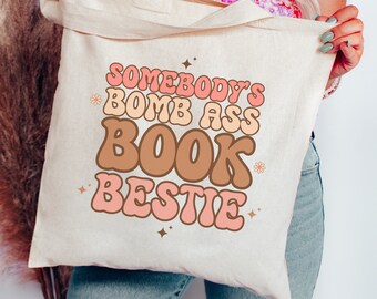 Book Besties Book Club Bags Library Tote Bag Bookish Thing Bookish Gift Idea Book Bestie Gifts Literary Tote Bookish Totebag Bookworm Merch