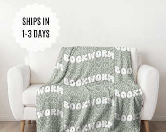 Book Lovers Blanket, Lightweight Reading Throw Blanket, Bookworm Merch, Bookish Gift Ideas, Bookclub Gifts, Book Bestie Reading Friend Gifts
