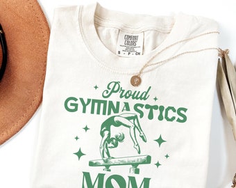 Retro Gymnastics Mom T-Shirt, Gymnast Mom Tee, Meet Day Shirt, Sports Mom Gift for Mama of a Gymnast, Team Mom Gift, Senior Gymnastics Mom