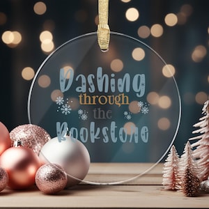 Bookish Christmas Book Ornament Bookclub Gifts Book Friends Book Bestie Gifts Booklover Ornament Bookish Gift Ideas Librarian Bookworm Merch