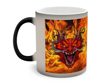 Dragon (No Text) Farbwechsel-Tasse, 11oz