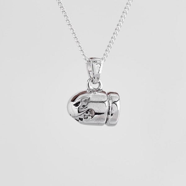 Bullet Bill Pendant - Bullet Bill Necklace - Bullet Bill Silver Jewelry - Nintendo Jewelry - Bullet Bill Accessories - Gifts for Mario Fans