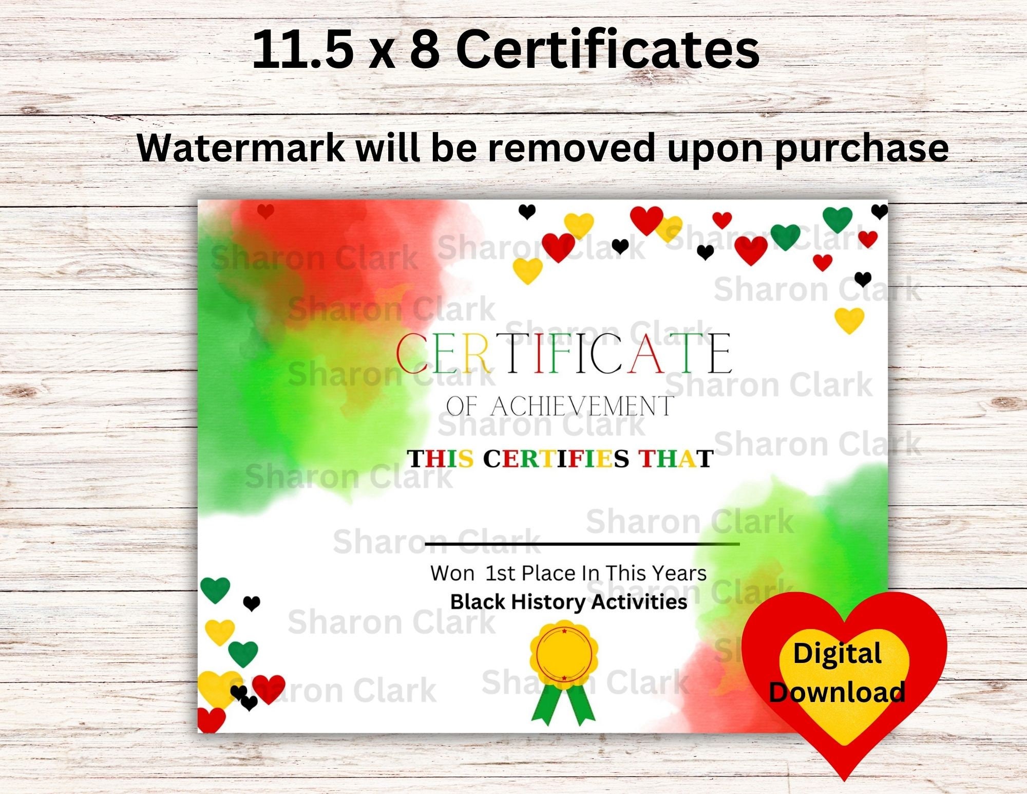 Black History Certificates of Participation/appreciation - Etsy