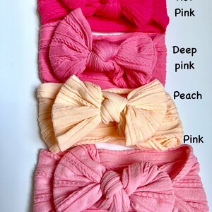 Baby Hair Bows, Baby Girl Headbands, Nylon Baby Headbands, Baby Girl Shower Gift, Hair Accessories for Newborn Infant Toddler