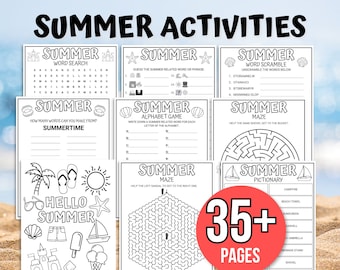 Summer Activities Bundle, Summer Activities for Kids, Fun Kids Summer Activities, Summer Games, Summer Games Bundle, Summer Party Games