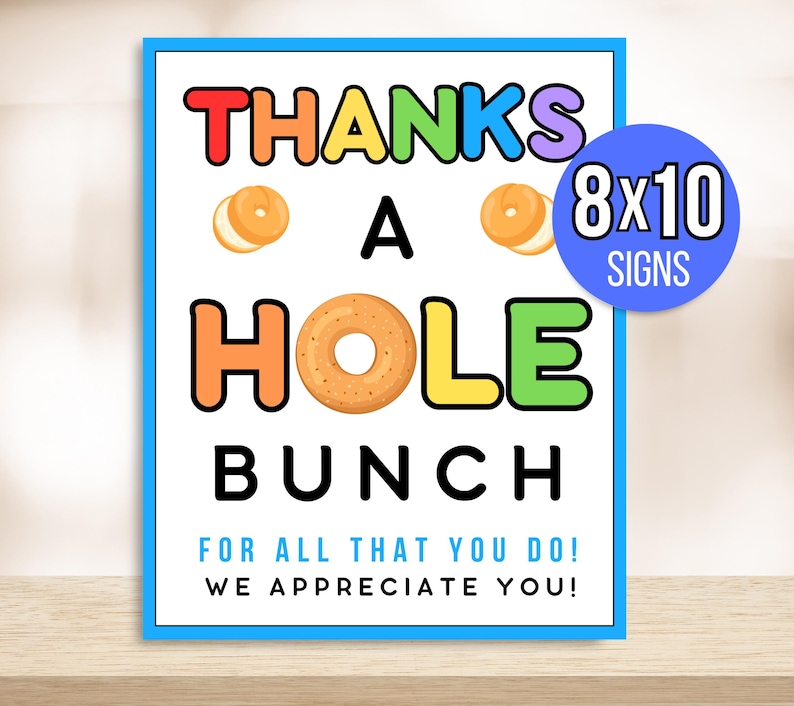 Printable Appreciation Signs, Staff Appreciation Signs, Appreciation Food Signs Bundle, Appreciation Week Signs, Thank You Signs, Nurse, PTA
