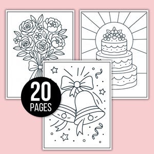 Wedding Coloring Book, Wedding Coloring Pages, Wedding Coloring Sheets, Kids Wedding Coloring Book, Wedding Activity Book for Kids, Wedding