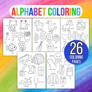 Alphabet Coloring Pages, Alphabet Coloring Pages for Kids, Alphabet Coloring Sheets, Preschool Coloring Pages, Preschool Alphabet Coloring