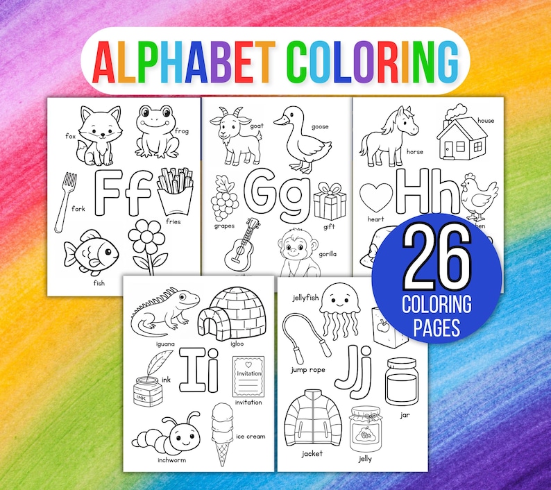 Alphabet Coloring Pages, Alphabet Coloring Pages for Kids, Alphabet Coloring Sheets, Preschool Coloring Pages, Preschool Alphabet Coloring