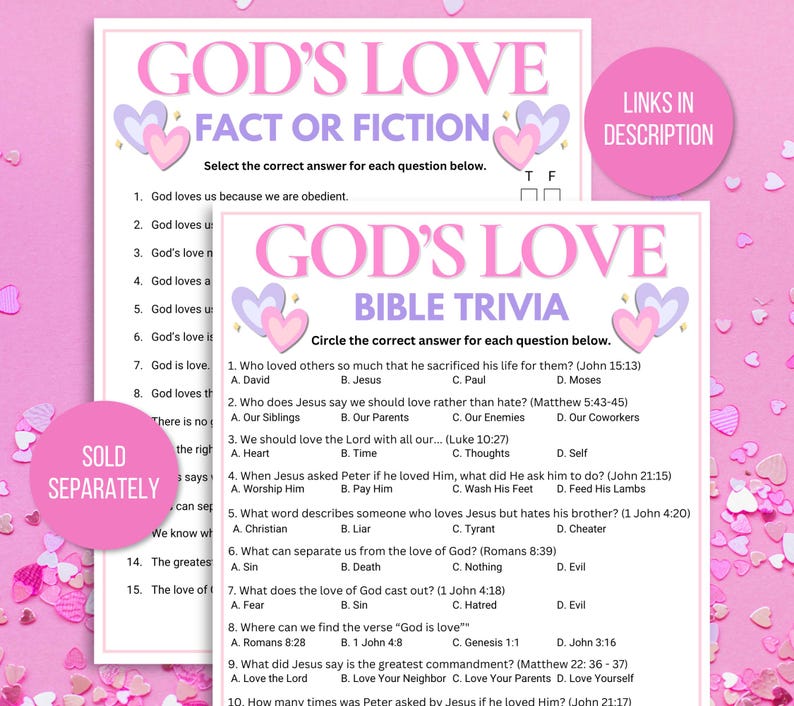 Gods Love Left Right Game, Left Right Gods Love Game, Gods Love Pass the Prize Game, Church Gift Exchange Game, Sunday School Prize Game