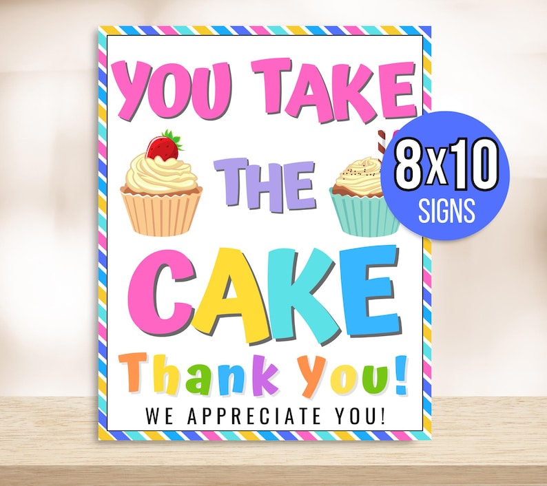 Printable Appreciation Signs, Staff Appreciation Signs, Appreciation Food Signs Bundle, Appreciation Week Signs, Thank You Signs, Nurse, PTA