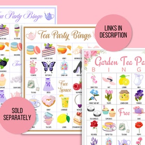 Tea Party Games Printable Bundle, Tea Party Activities, Ladies Tea ...