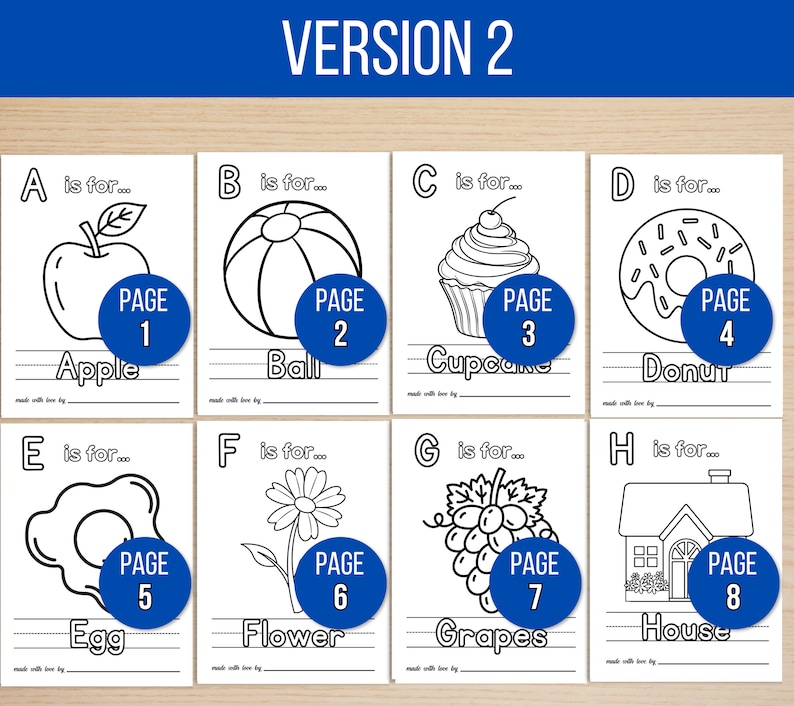 ABC Coloring Book Baby Shower Game, ABC Book Baby Shower Activity, ABC Baby Shower Coloring Book, Baby Shower Game Bundle, Baby Activities