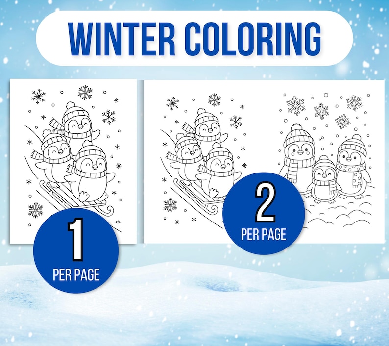 Winter Coloring Pages, Winter Coloring Book, Winter Coloring Sheets, Christmas Coloring Pages, Kids Winter Coloring Pages, Winter Activities