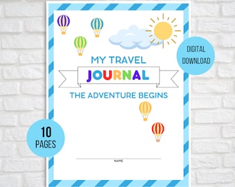 Kid's Travel Journal, Vacation Journal, Travel Journal for Kids, Kids Road Trip Activity, Summer Road Trip Journal, Family Road Trip Games