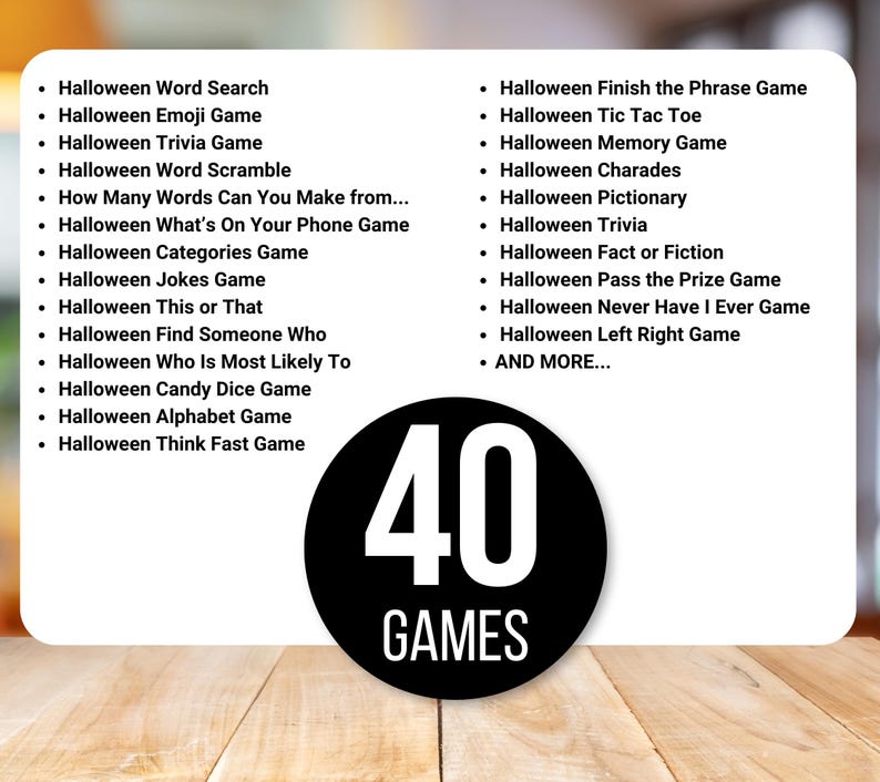 Halloween Games, Halloween Party Games, Halloween Activities, Halloween Games for Kids, Halloween Printable, Halloween Activities Bundle