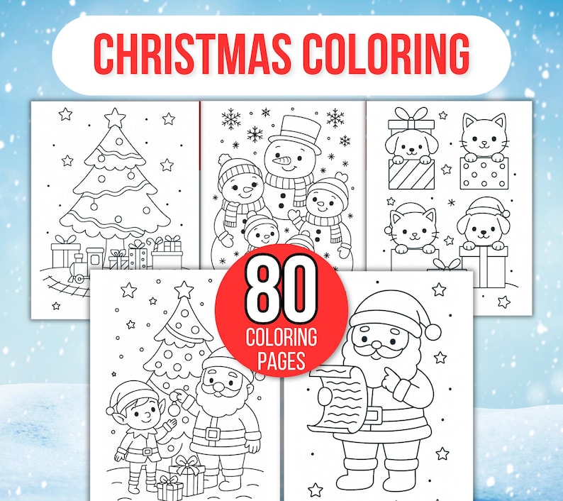 Christmas Coloring Pages, Christmas Coloring Book, Christmas Coloring ...