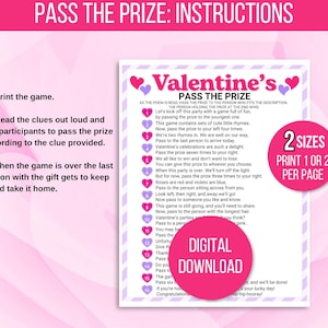 Valentines Pass the Prize Game, Valentines Pass the Present Game ...